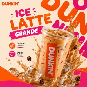 Dunkin Ice Latte Grande